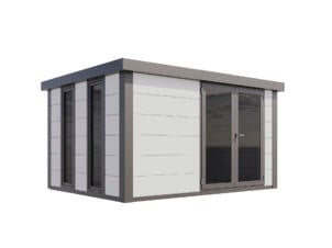 Telluria Luminato 3930 metalen tuinhuis 388x298x219 cm wit/antraciet