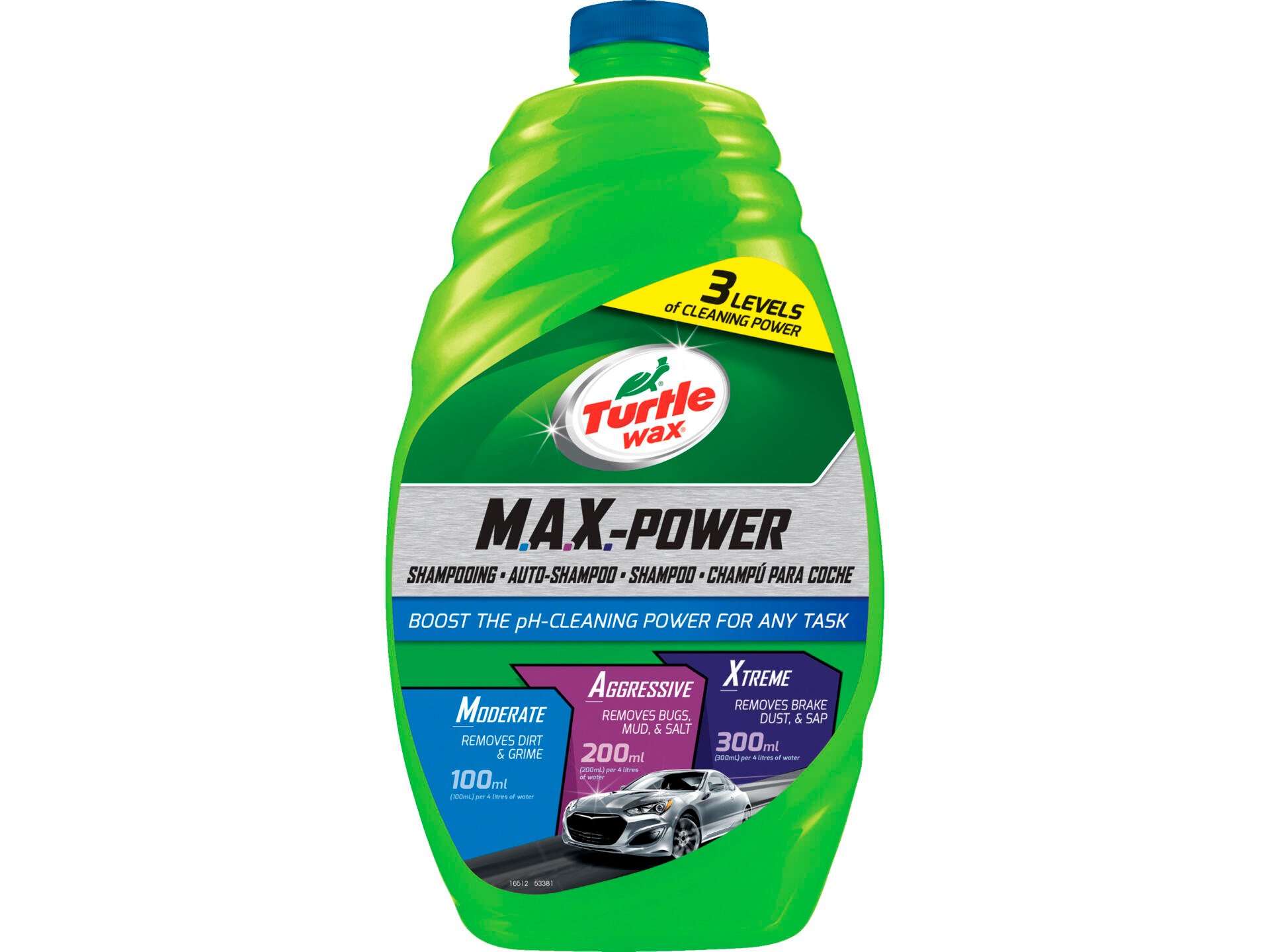 Turtle Wax M.A.X.-Power shampooing voiture 1,42l