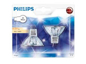 Philips MR16 ampoule spot halogène GU5,3 35W 2 pièces