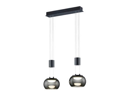 Trio Madison LED hanglamp 2x8 W zwart 1
