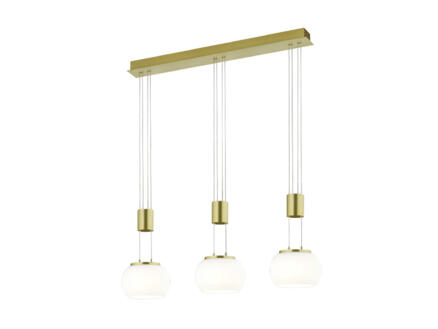 Trio Madison LED hanglamp 3x8 W goud/wit 1