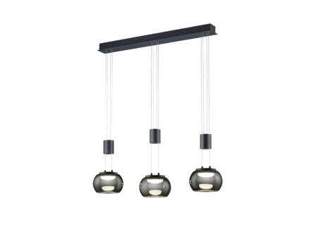 Trio Madison LED hanglamp 3x8 W zwart 1