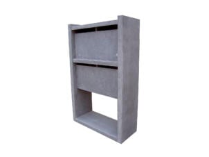 VASP Madrid brievenbus 4-box belgische blauwe steen