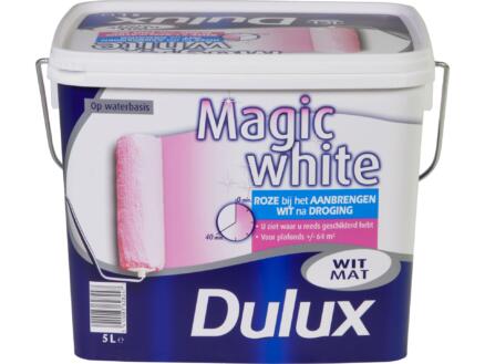 Dulux Magic white muur- en plafondverf mat 5l wit 1