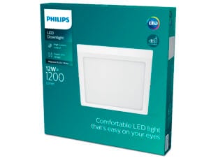 Philips Magneos LED plafondlamp vierkant 12W wit