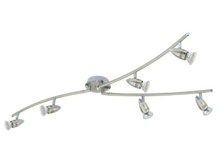 Eglo Magnum barre de spots LED en Y GU10 6x3 W gris