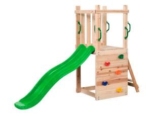 Swing King Mari speeltoren + glijbaan appelgroen