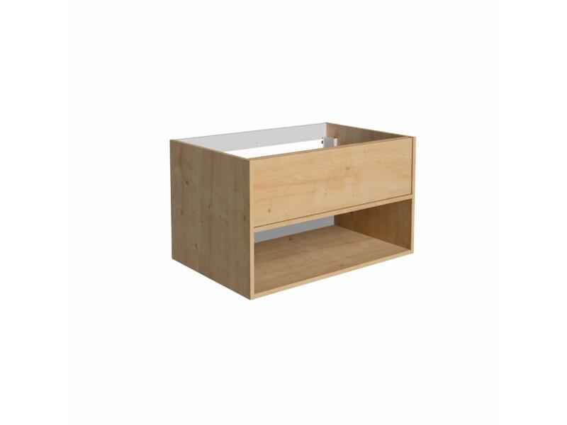 Allibert Marny meuble lavabo avec niche 80cm chêne arlington