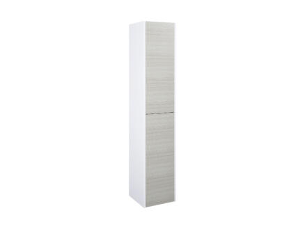 Lafiness Marti meuble colonne 30cm 2 portes gris-blanc 1