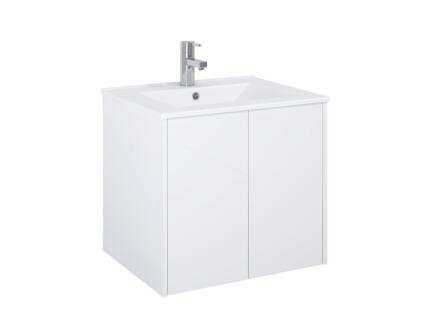 Lafiness Marti meuble lavabo 60cm 2 portes blanc 1