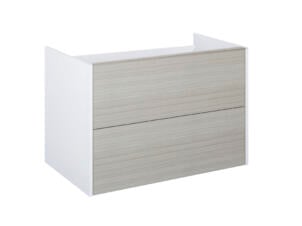 Lafiness Marti meuble lavabo 80cm 2 tiroirs gris-blanc