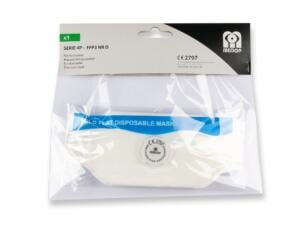 Masque antipoussière avec soupape 4P FFP3 NR D/V