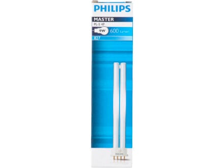 Philips Master PL-S spaarlamp 9W 4 pins 1