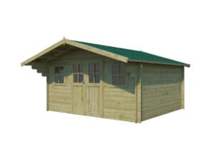 Gardenas Matterhorn XL abri de jardin en bois 415x385x248 cm chalet imprégné