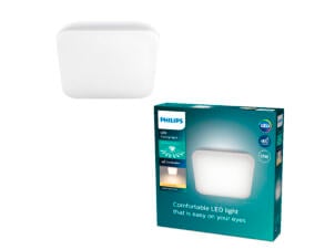 Philips Mauve plafonnier LED carré 17W blanc