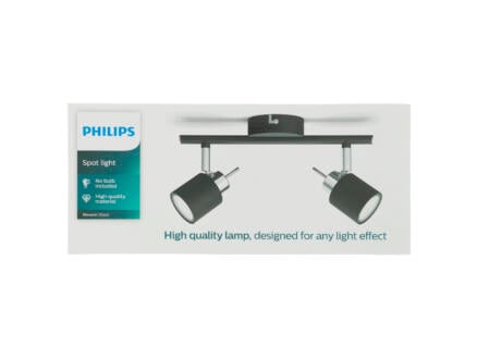 Philips Meranti LED balkspot GU10 2x35 W zwart 1