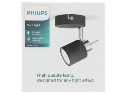 Philips Meranti spot de plafond LED GU10 35W noir 1