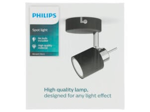 Philips Meranti spot de plafond LED GU10 35W noir