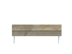 Merina clôture de bordure 75x3,9x18 cm bois brun