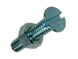 Mack Metaalschroeven met moer 25x6 mm verzinkt 9 stuks