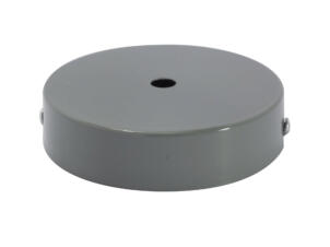 Chacon Metallic plafondkapje 1 gat 10cm grijs