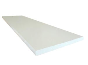 Meubelpaneel wit afgerond 120x60cm 18mm