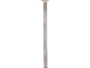 Meubelpoot 25x25 mm 40cm metaal RVS-look