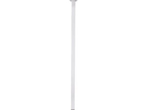 Meubelpoot 25x25 mm 75cm metaal wit