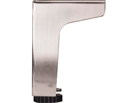 Meubelpoot Y 3-poot 75x75 mm 10cm metaal RVS-look
