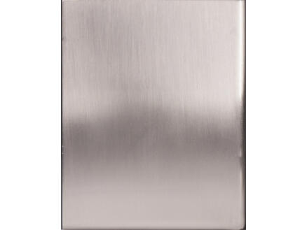 Meubelpoot blok 80x80 mm 10cm metaal RVS-look