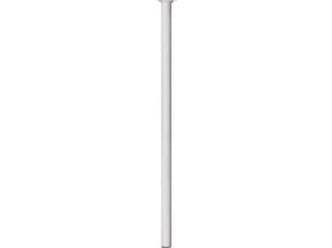 Meubelpoot rond 30mm 75cm metaal wit