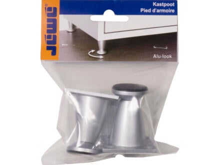 Meubelpoot taps rond 33mm 5,5cm kunststof 2 stuks