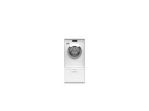 Meuble pour lave-linge avec tiroir et plateau coulissant 66,5x67,5x142 cm blanc