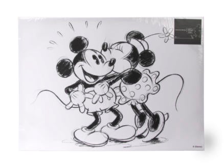 Disney Mickey Mouse canvasdoek 70x50 cm hugging