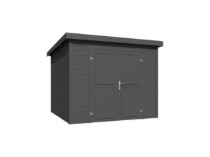 Outdoor Life Products Mila abri de jardin en bois 250x250x211 cm chalet carbon grey