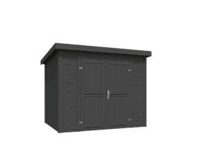Outdoor Life Products Mila houten tuinhuis 250x200x211 cm blokhut carbon grey