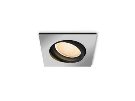 Philips Milliskin LED inbouwspot vierkant GU10 5W aluminium