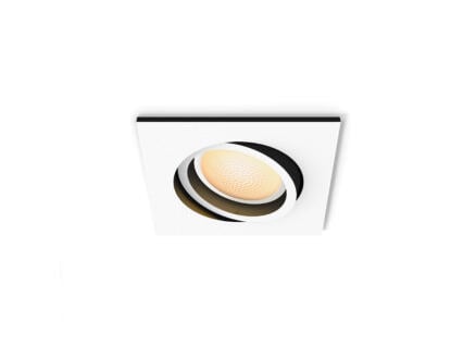 Philips Milliskin LED inbouwspot vierkant GU10 5W dimbaar wit