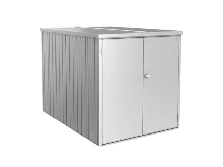 Biohort MiniGarage L zilver metallic
