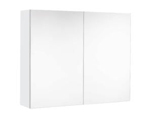 Allibert Mira armoire de toilette 80cm 2 portes miroir blanc mat