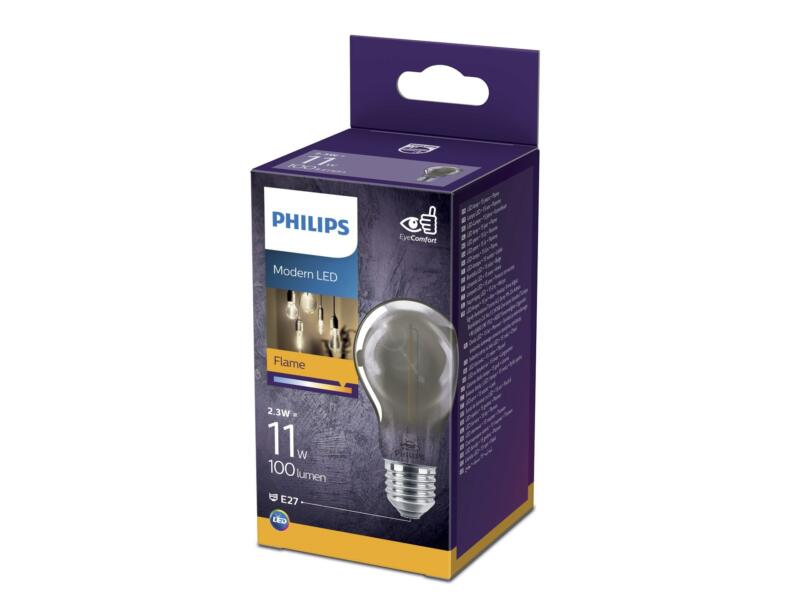 Philips Modern Smoky LED peerlamp E27 2,3W warm wit