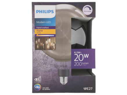 Philips Modern ampoule LED globe E27 6,5W blanc froid dimmable 1