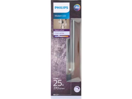 Philips Modern ampoule LED tube E27 6,5W blanc dimmable 1