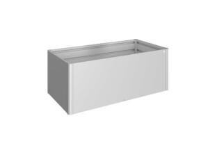 Biohort MoestuinBox moestuinbak 102x201 cm zilver metallic