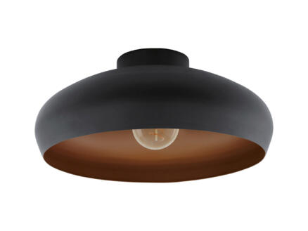 Eglo Mogano plafondlamp E27 max. 60W zwart/koper 1