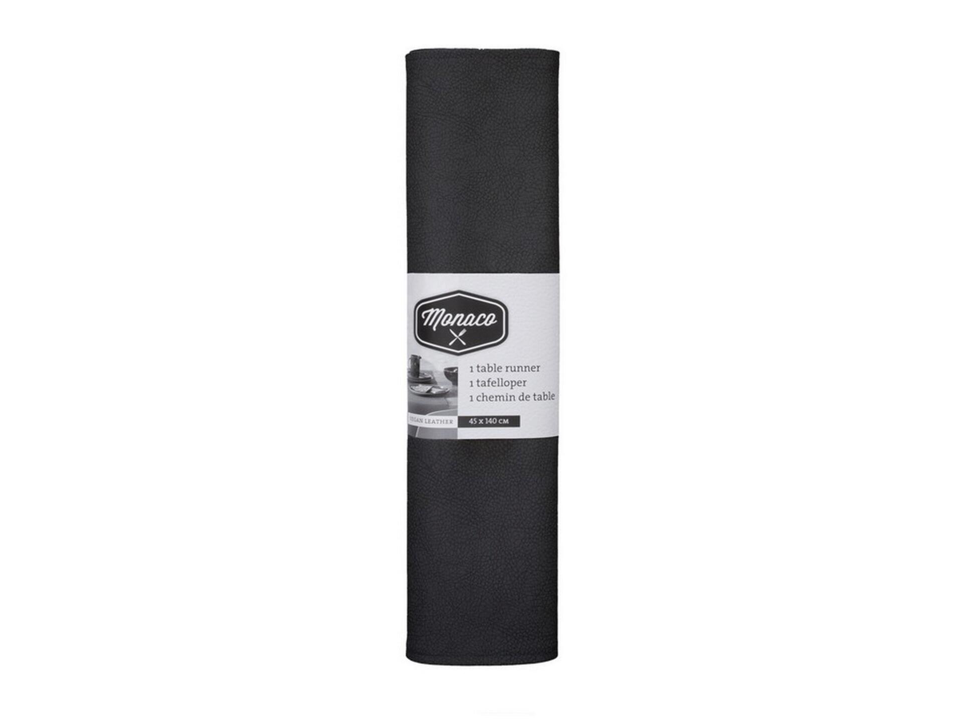 Finesse Monaco tafelloper 45x140 cm zwart