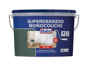 Hubo Monocouche peinture murale et plafond mat 2,5l vert antique