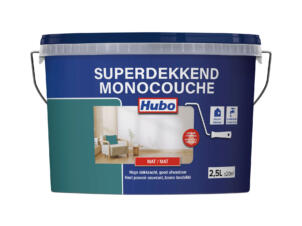 Hubo Monocouche peinture murale et plafond mat 2,5l vert émeraude