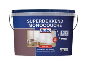 Hubo Monocouche peinture murale et plafond mat 2,5l violet velours