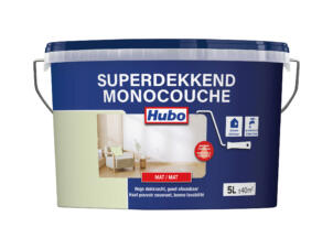 Hubo Monocouche peinture murale et plafond mat 5l rosée du matin